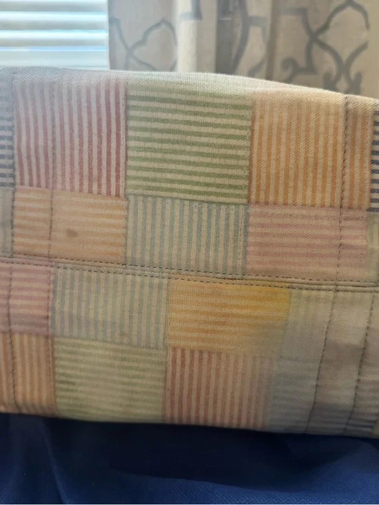 Y2K Dooney and Bourke PatchworkPastel Plaid Women's Handbag with Leather Handles - Picture 16 of 16